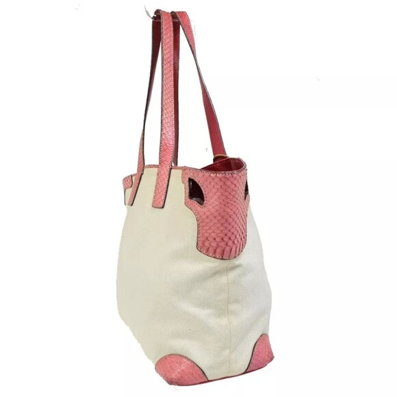 authenticity guaranteed CARTIER Logo Marcello Shoulder Tote Bag Canvas - Picture 2 of 16